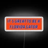 Florida Gators Sports Fan Decor with Color-Changing LED Sign Illumination
