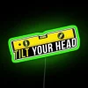 Modern Neon Sign with Color-Changing RGB LED Lighting Technology Leveling