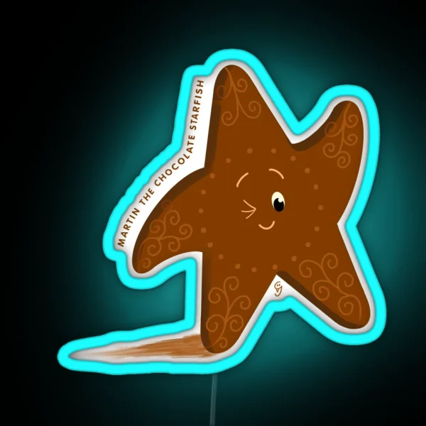 It S Martin The Chocolate Starfish RGB Neon Sign