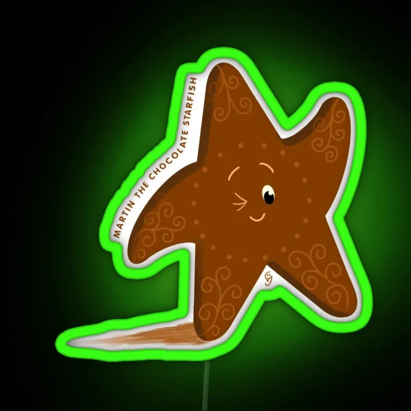 It S Martin The Chocolate Starfish RGB Neon Sign