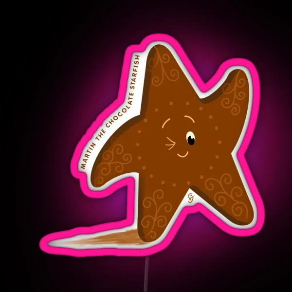It S Martin The Chocolate Starfish RGB Neon Sign