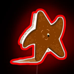 It S Martin The Chocolate Starfish RGB Neon Sign