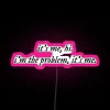 Personalized 'It's Me' midnight blue and green neon LED display