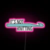 RGB Neon Sign for Hobbyist Misconceptions, Anti-Knitting, Anti-Crochet Humor and Decor.
