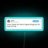 RGB Glowing Neon Wall Sign, Humorous Party Decoration or Gift Idea