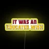 Marvel Deadpool & Wolverine Quote Educated Wish Color Changing LED Sign