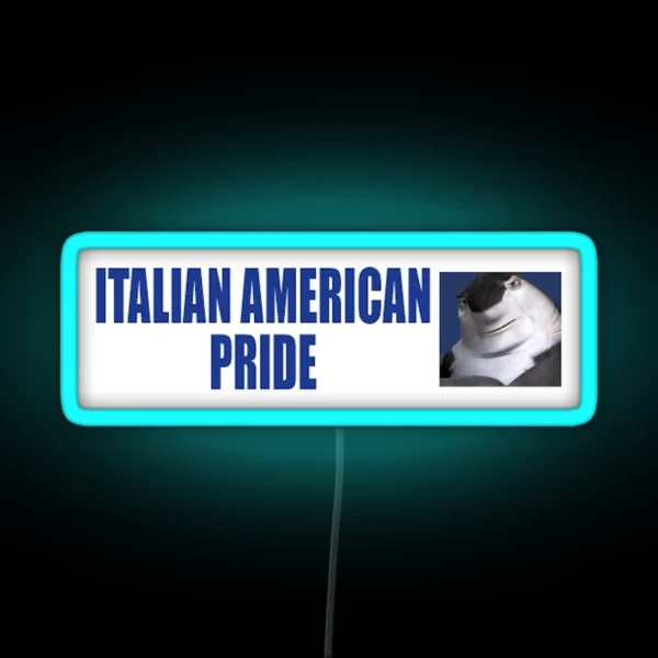Italian American Pride RGB Neon Sign