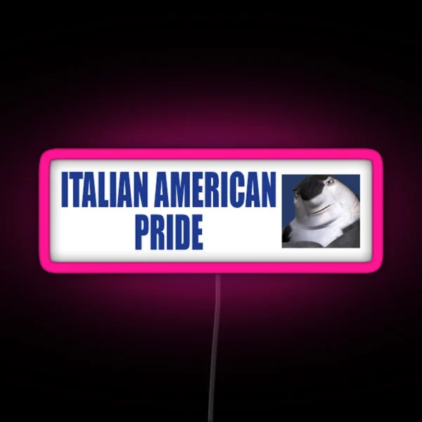 Italian American Pride RGB Neon Sign