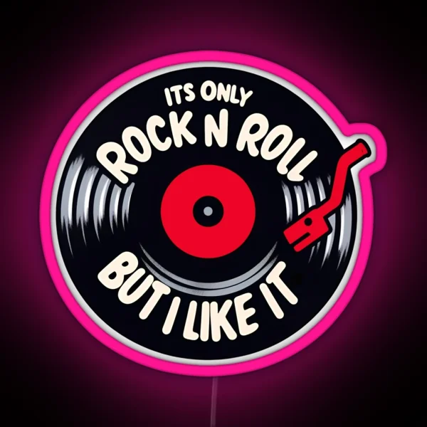 Its Only Rock N Roll Retro Led Set Bundle Pack RGB Neon Sign