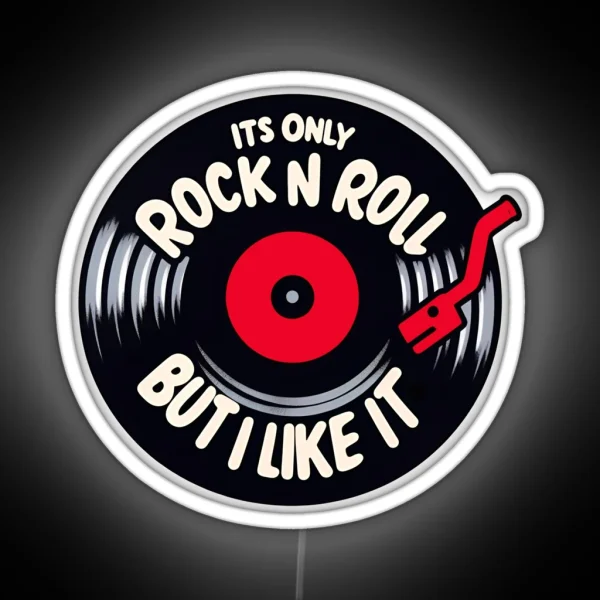 Its Only Rock N Roll Retro Led Set Bundle Pack RGB Neon Sign