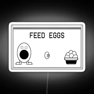 ITYSL FEED EGGS Game RGB Neon Sign