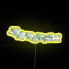 Modern customizable color-changing LED sign for home bar decor spaces.