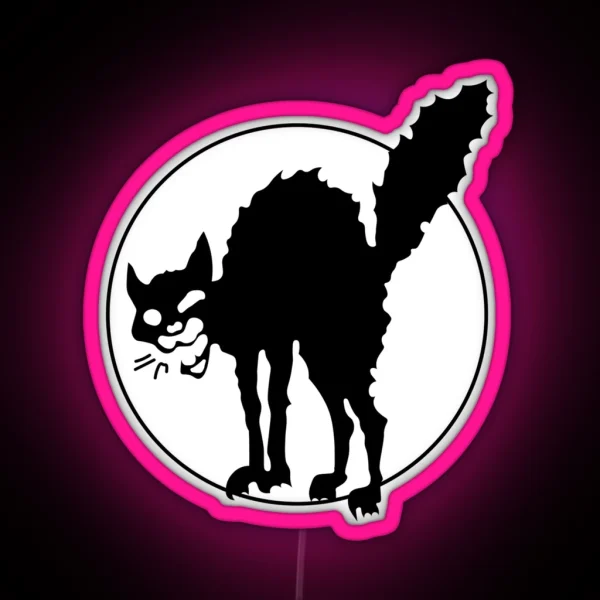 IWW Black Cat RGB Neon Sign