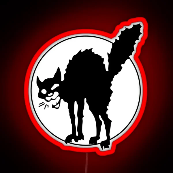 IWW Black Cat RGB Neon Sign