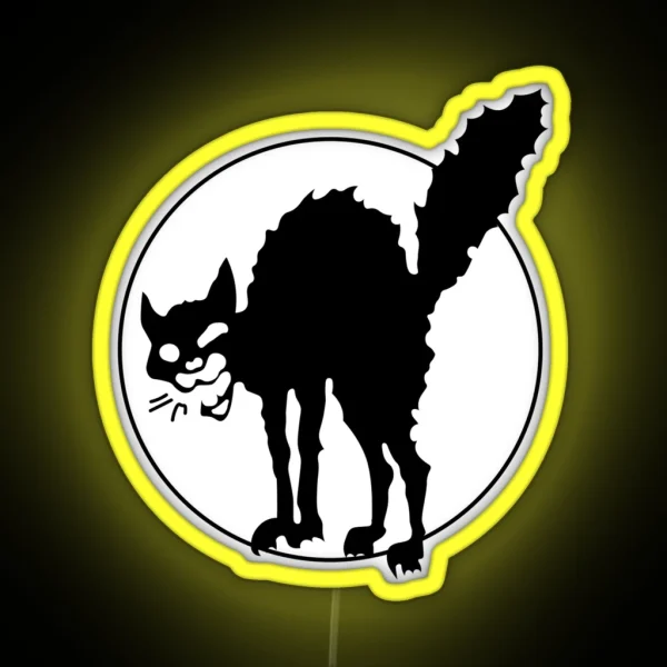 IWW Black Cat RGB Neon Sign