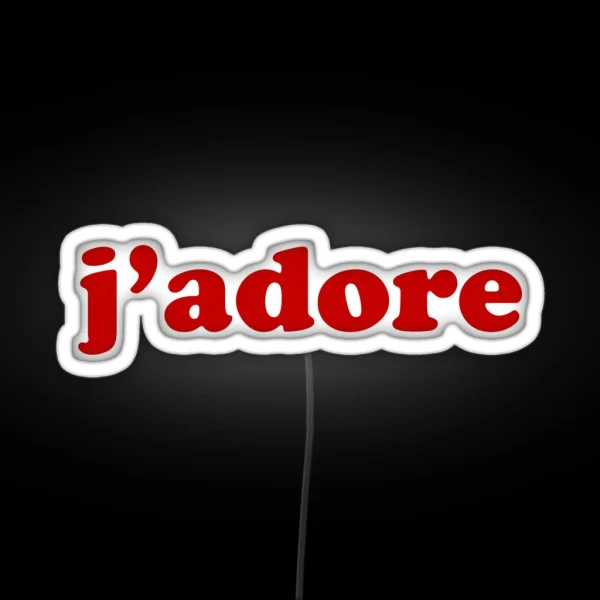 J Adore French For I Adore It RGB Neon Sign