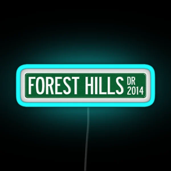 J Cole 2014 Forest Hills Drive Dr V2 RGB Neon Sign