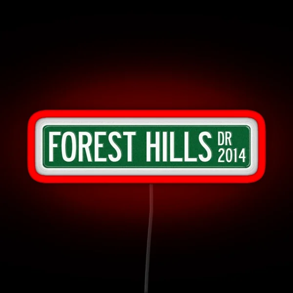 J Cole 2014 Forest Hills Drive Dr V2 RGB Neon Sign