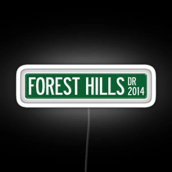 J Cole 2014 Forest Hills Drive Dr V2 RGB Neon Sign