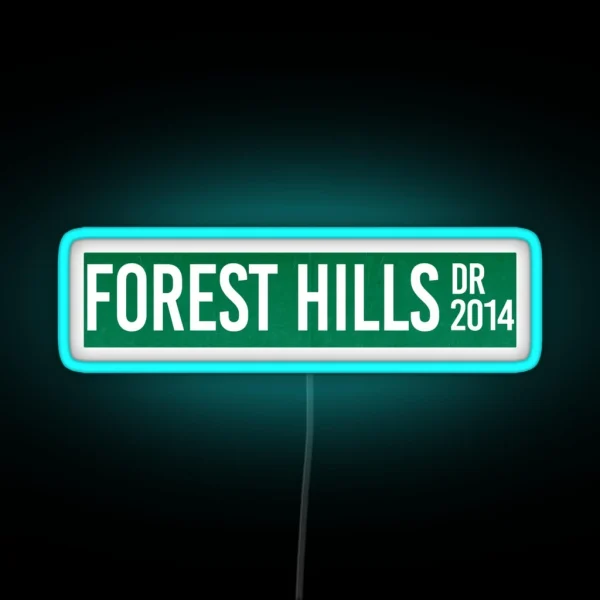 J Cole Forest Hills Drive Cole World Rap RGB Neon Sign