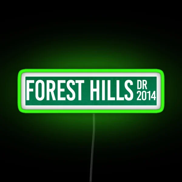 J Cole Forest Hills Drive Cole World Rap RGB Neon Sign