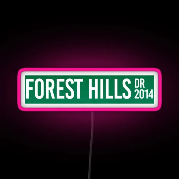 J Cole Forest Hills Drive Cole World Rap RGB Neon Sign