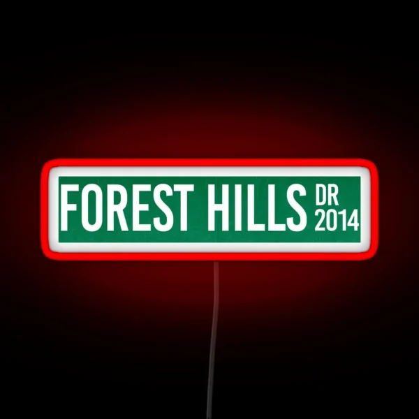 J Cole Forest Hills Drive Cole World Rap RGB Neon Sign