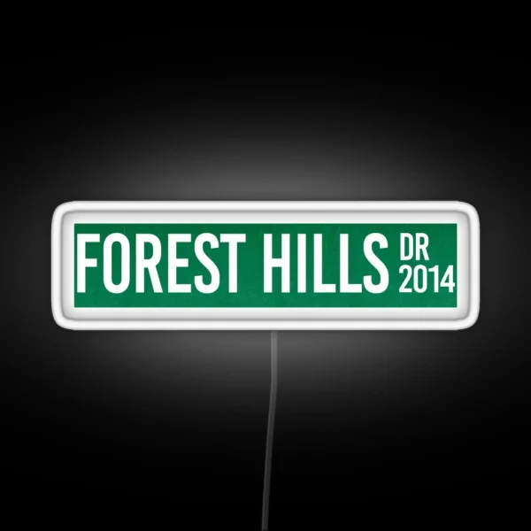 J Cole Forest Hills Drive Cole World Rap RGB Neon Sign