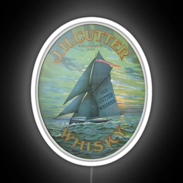 J H Cutter Whisky Louisville Kentucky RGB Neon Sign