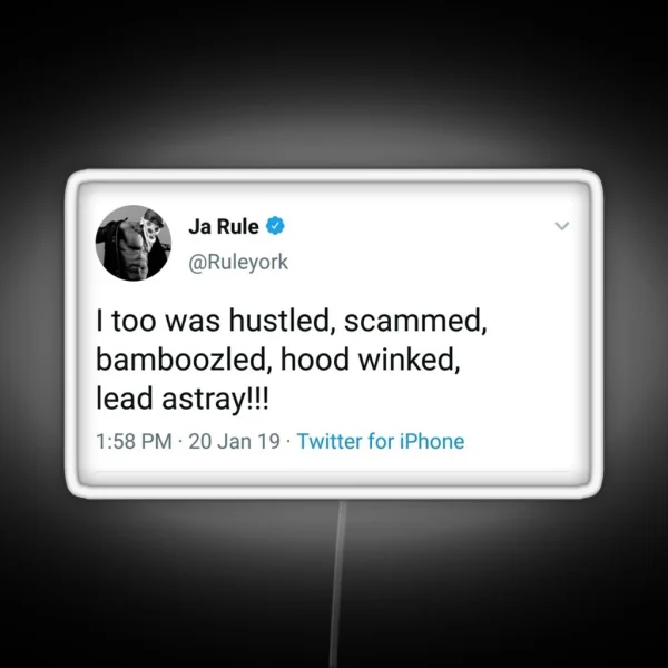 Ja Rule Tweet Led RGB Neon Sign