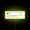 RGB LED Neon Sign Inspired by Ja Rule's Popular Tweets
