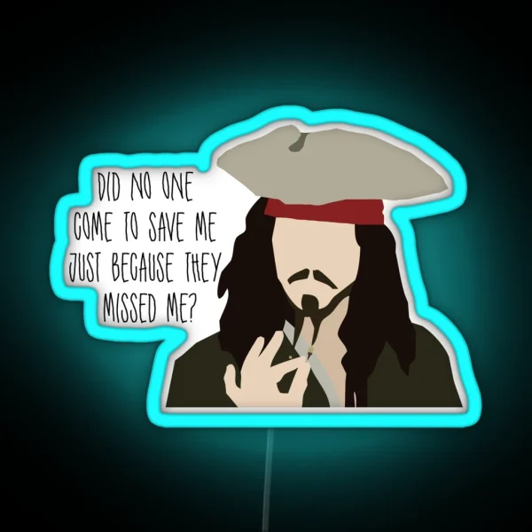 Jack Sparrow RGB Neon Sign