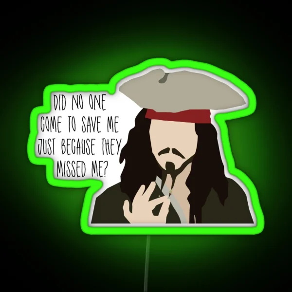 Jack Sparrow RGB Neon Sign