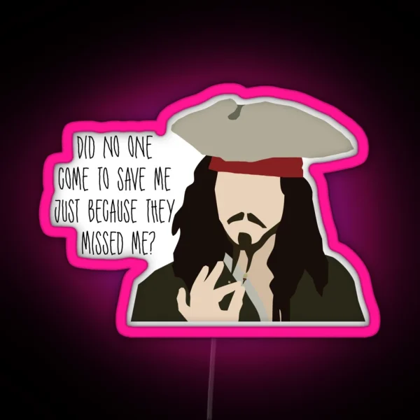 Jack Sparrow RGB Neon Sign