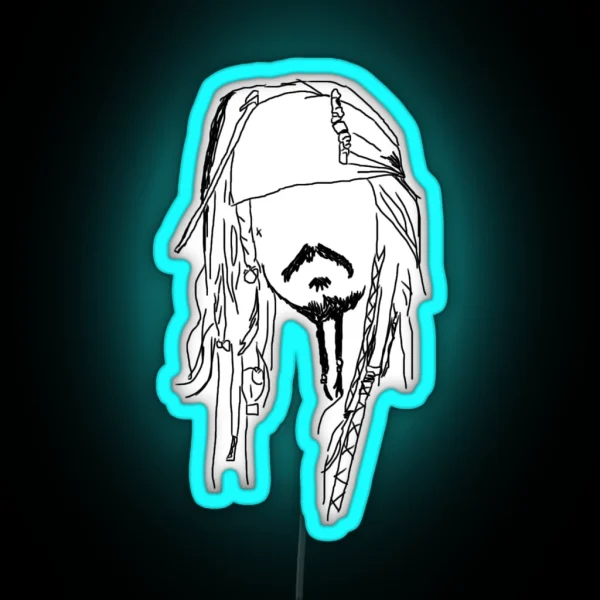 Jack Sparrow RGB Neon Sign