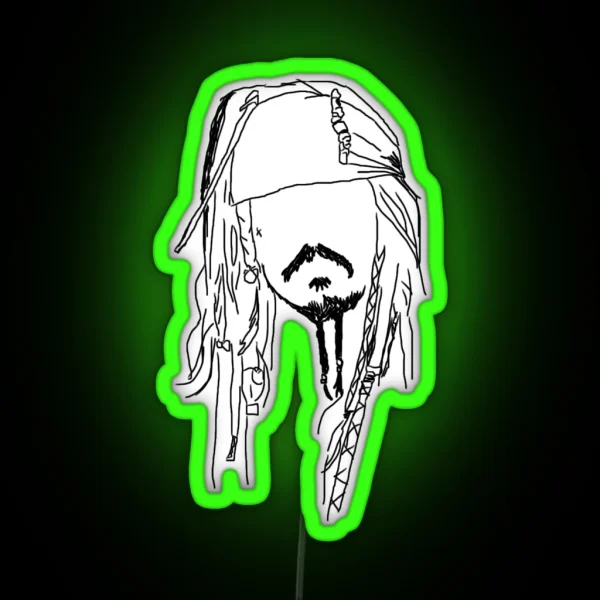 Jack Sparrow RGB Neon Sign