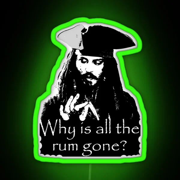 Jack Sparrow RGB Neon Sign