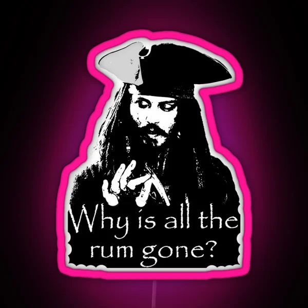 Jack Sparrow RGB Neon Sign