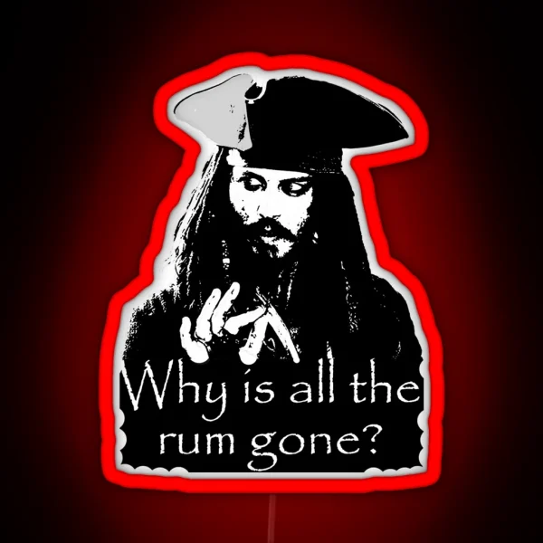 Jack Sparrow RGB Neon Sign