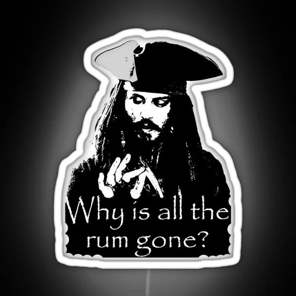 Jack Sparrow RGB Neon Sign