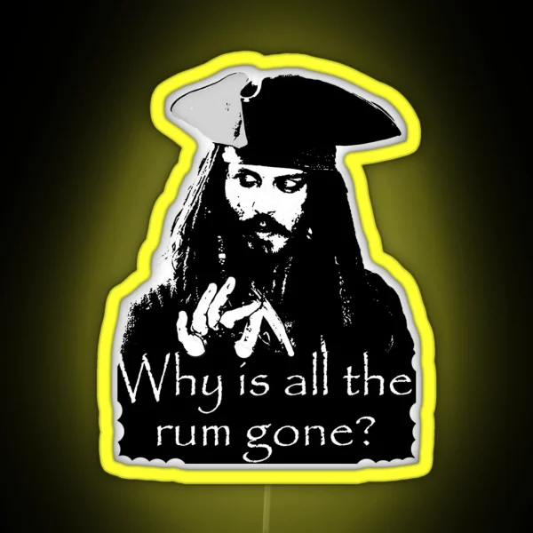 Jack Sparrow RGB Neon Sign