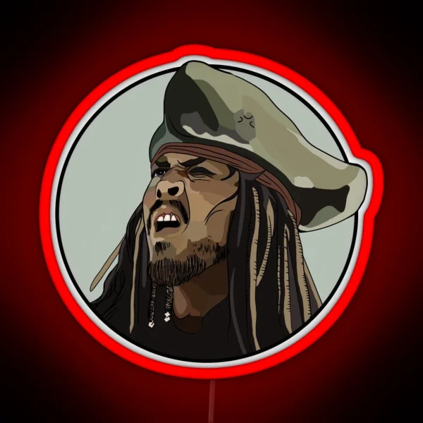 Jack Sparrow WTF RGB Neon Sign