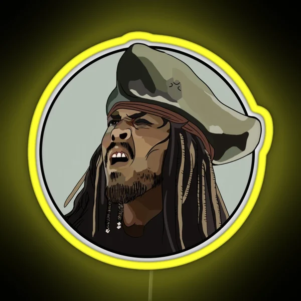 Jack Sparrow WTF RGB Neon Sign