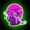 Vintage Biker Inspired Neon Light Sign with RGB Color Options