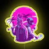 Customizable colorful jacket and biker themed RGB neon LED light