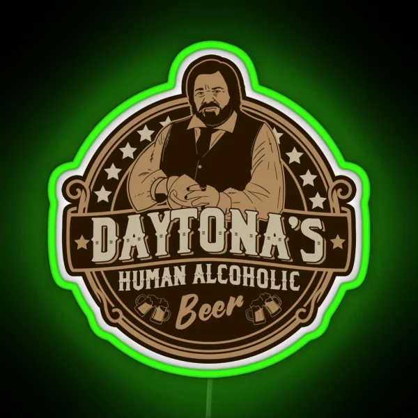 Jackie Daytona S Human Alcoholic Beer RGB Neon Sign