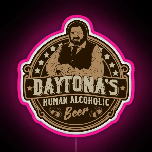 Jackie Daytona S Human Alcoholic Beer RGB Neon Sign