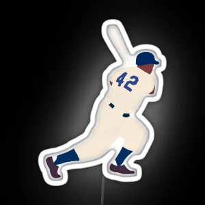 Jackie Robinson RGB Neon Sign