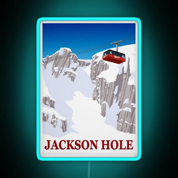 Jackson Hole RGB Neon Sign