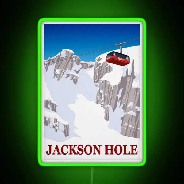 Jackson Hole RGB Neon Sign